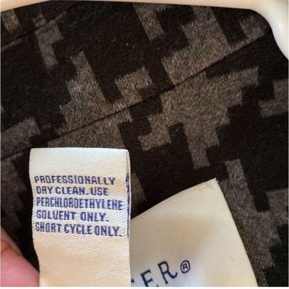 Doncaster Wool Blend Leather Trim Short Blazer Jacket 6 - Picture 8 of 9